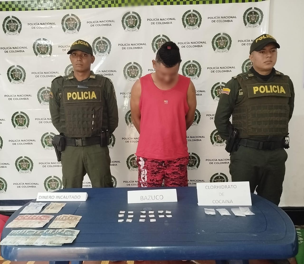 Se dedicaban a la venta de alcaloides. Foto Policía Huila.