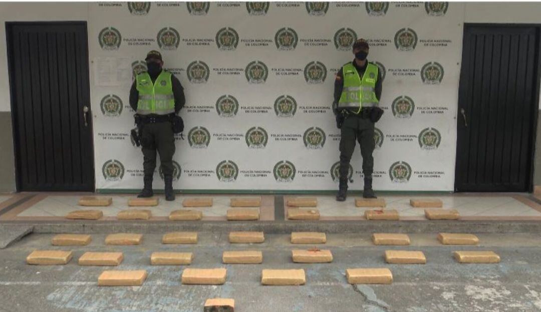 Marihuana incautada en Pereira.