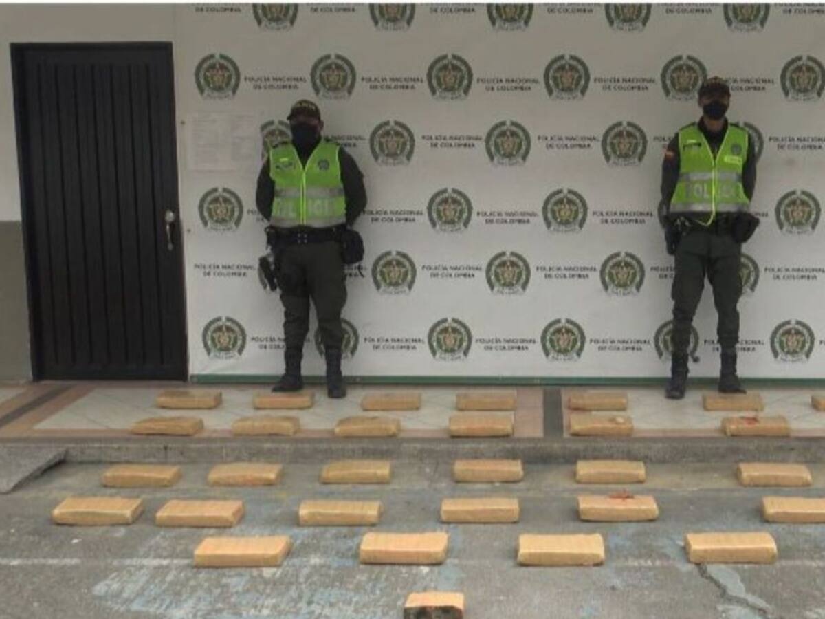 Un cargamento de marihuana fue abandonado en vía pública de Pereira