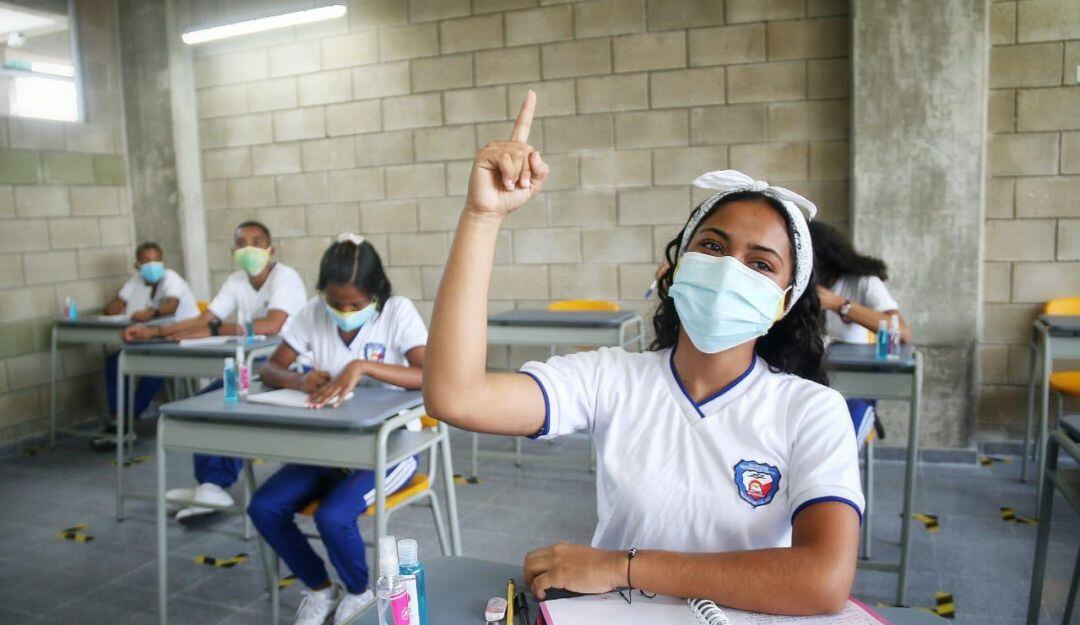 Uno de los colegos en Barranquilla que estuvo en alternancia.