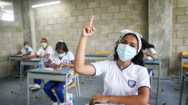 Uno de los colegos en Barranquilla que estuvo en alternancia.