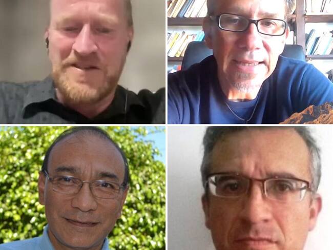 Ellos son los cuatro expertos que estarán en el panel de Corpoboyacá. Imagen | Caracol Radio