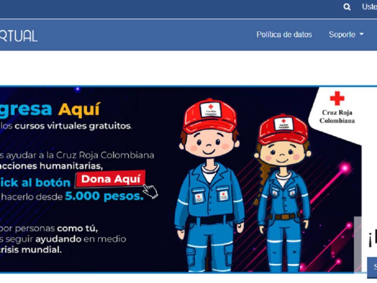 Cruz Roja ofrecerá cursos virtuales gratuitos