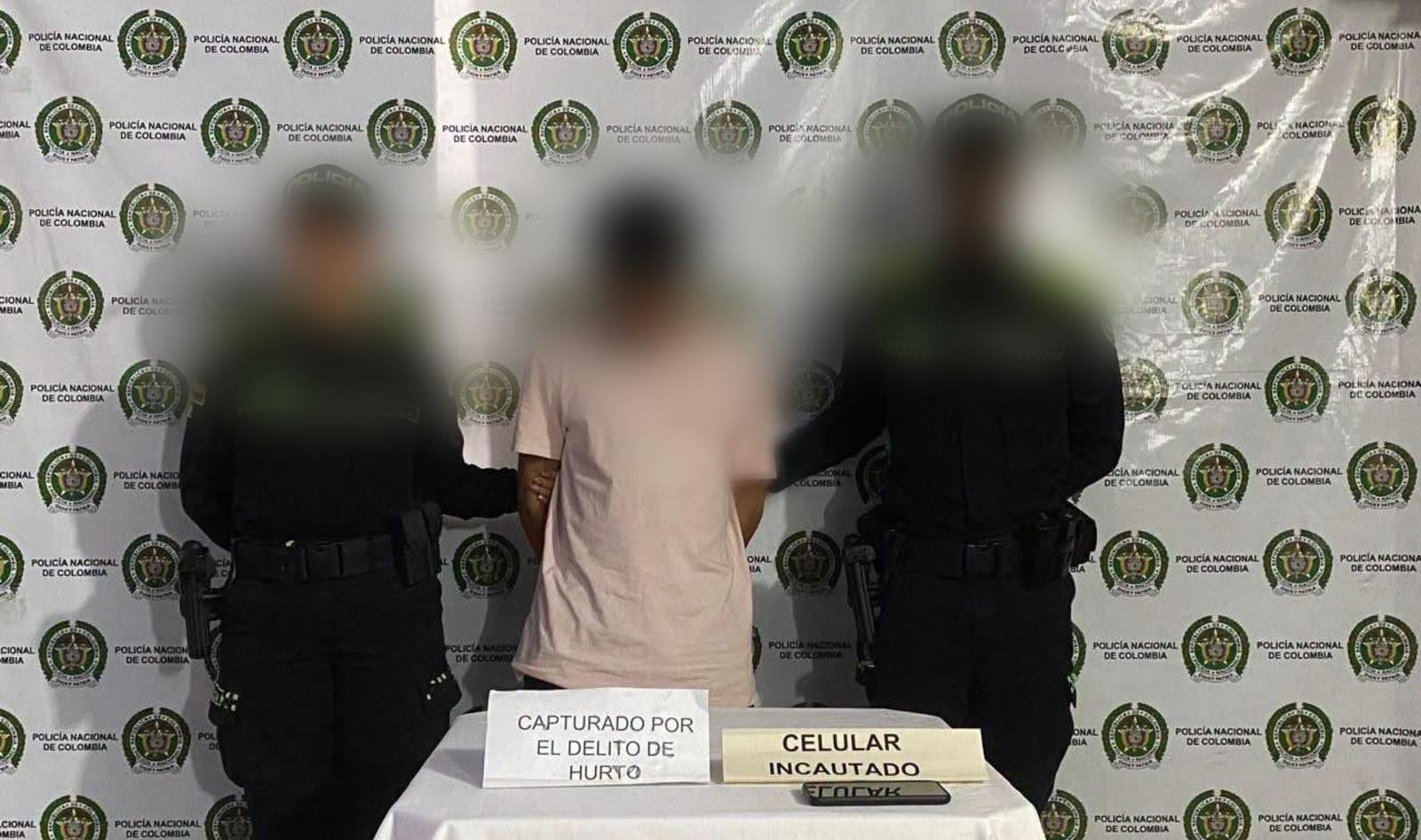 “El Ñato Maldad”, capturado. // Policía Metropolitana de Cartagena