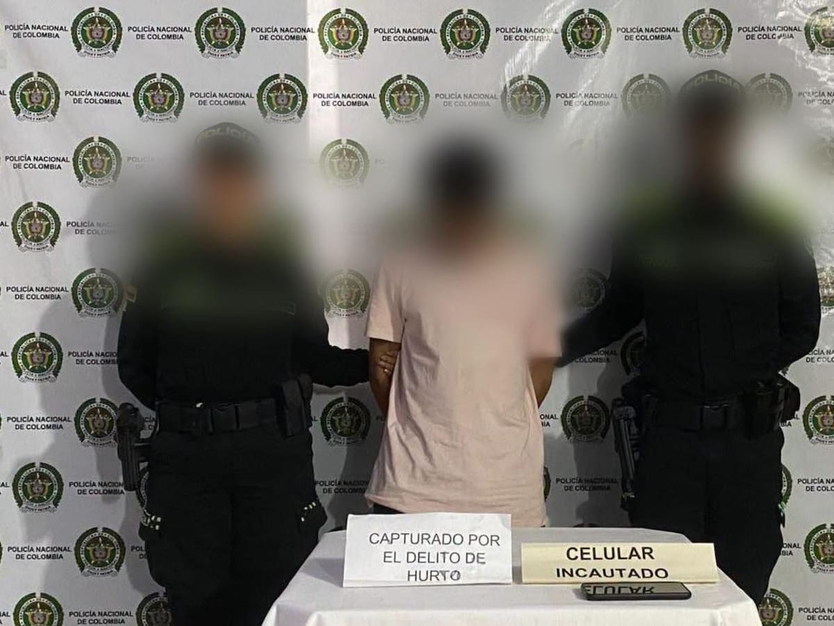 Capturan a alias ‘El Ñato Maldad’ tras robar el celular a una mujer en Mompox
