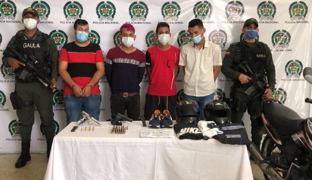 Capturados por el atentado con granada en el centro de Barranquilla.
