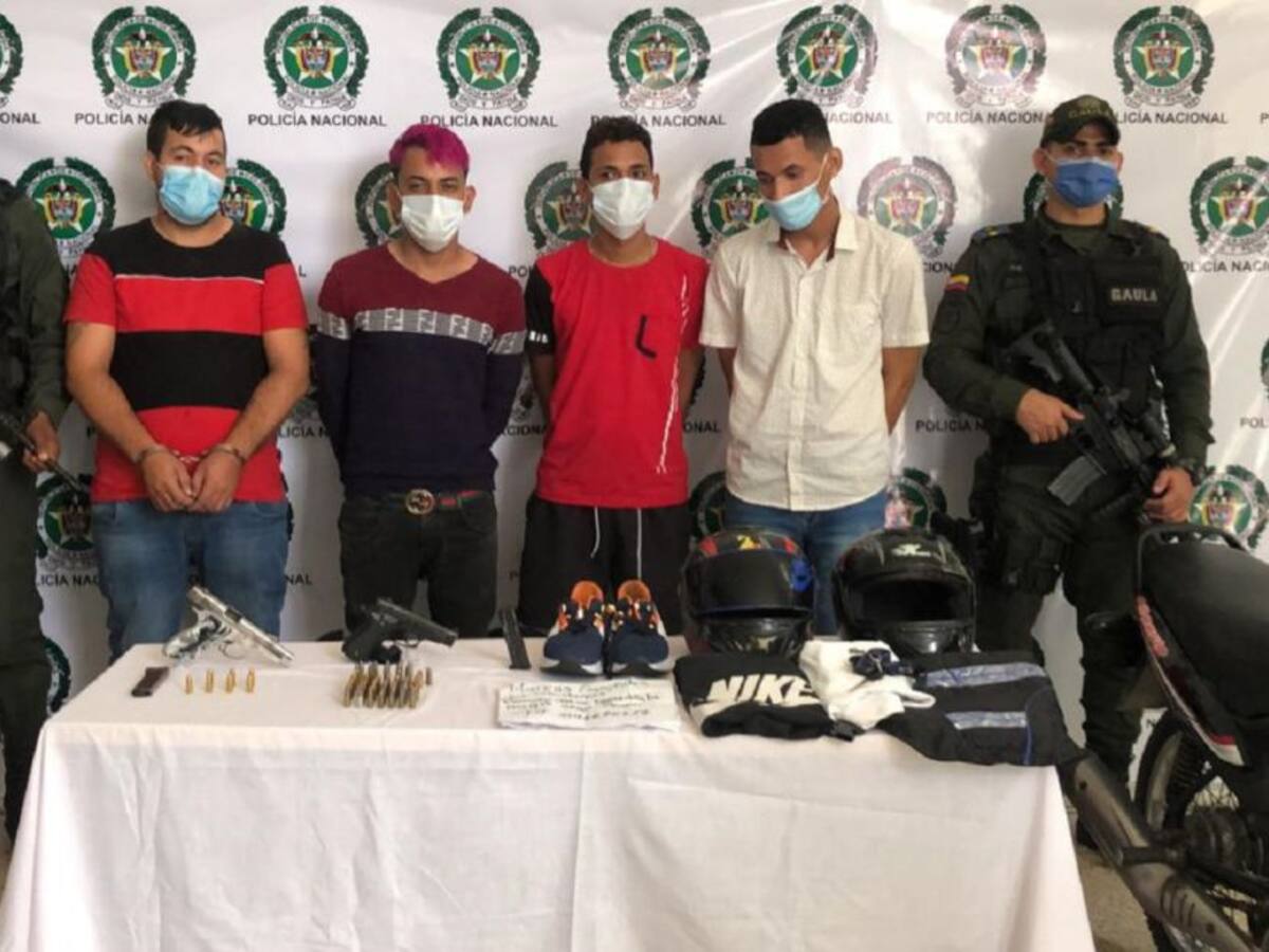 Cuatro capturados como sospechosos de lanzar granada en el centro