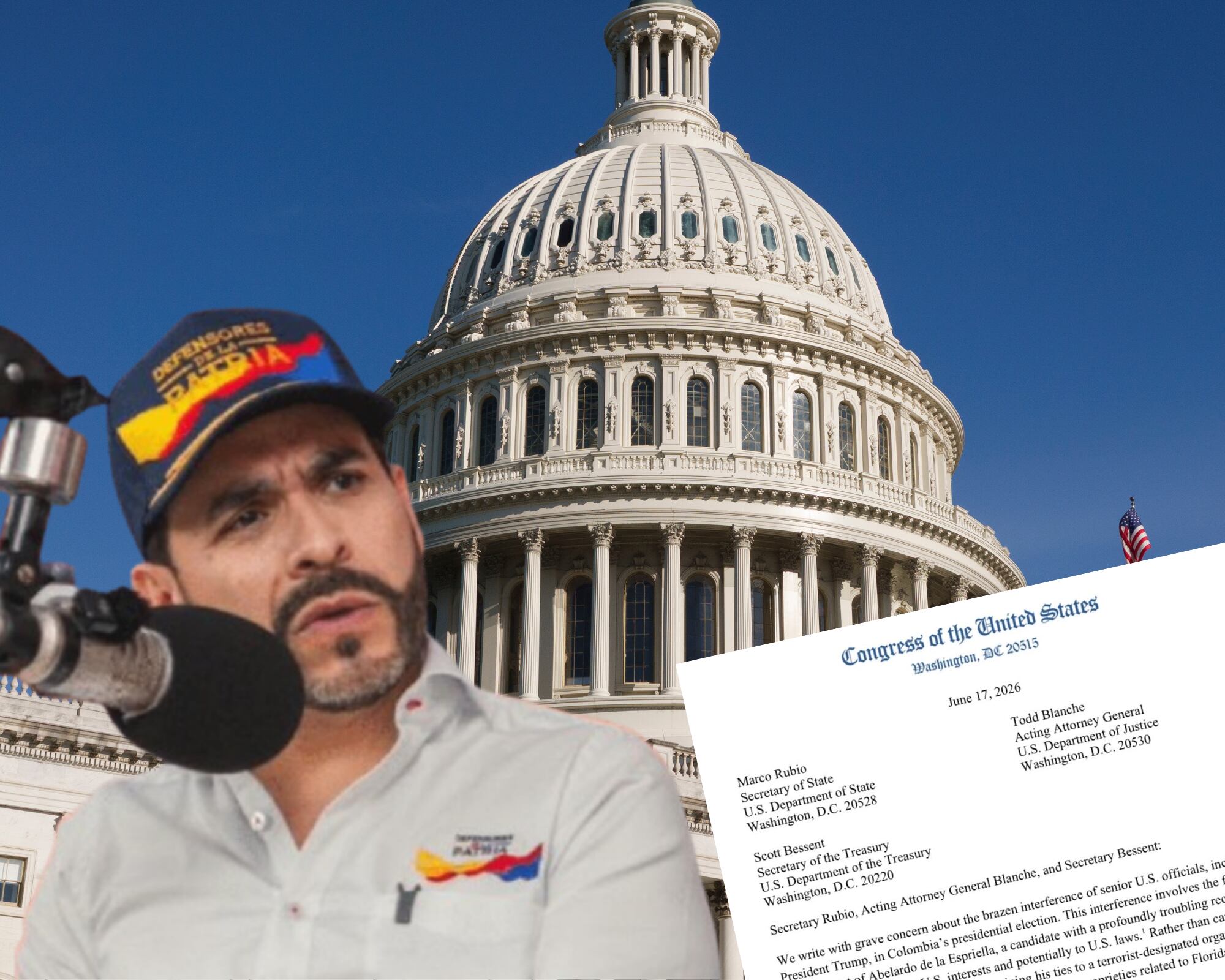 Con una carta, los congresistas llaman a revisar “vínculos paramilitares” del candidato presidencial. 
(Foto:   Getty / Caracol Radio / Cortesía)