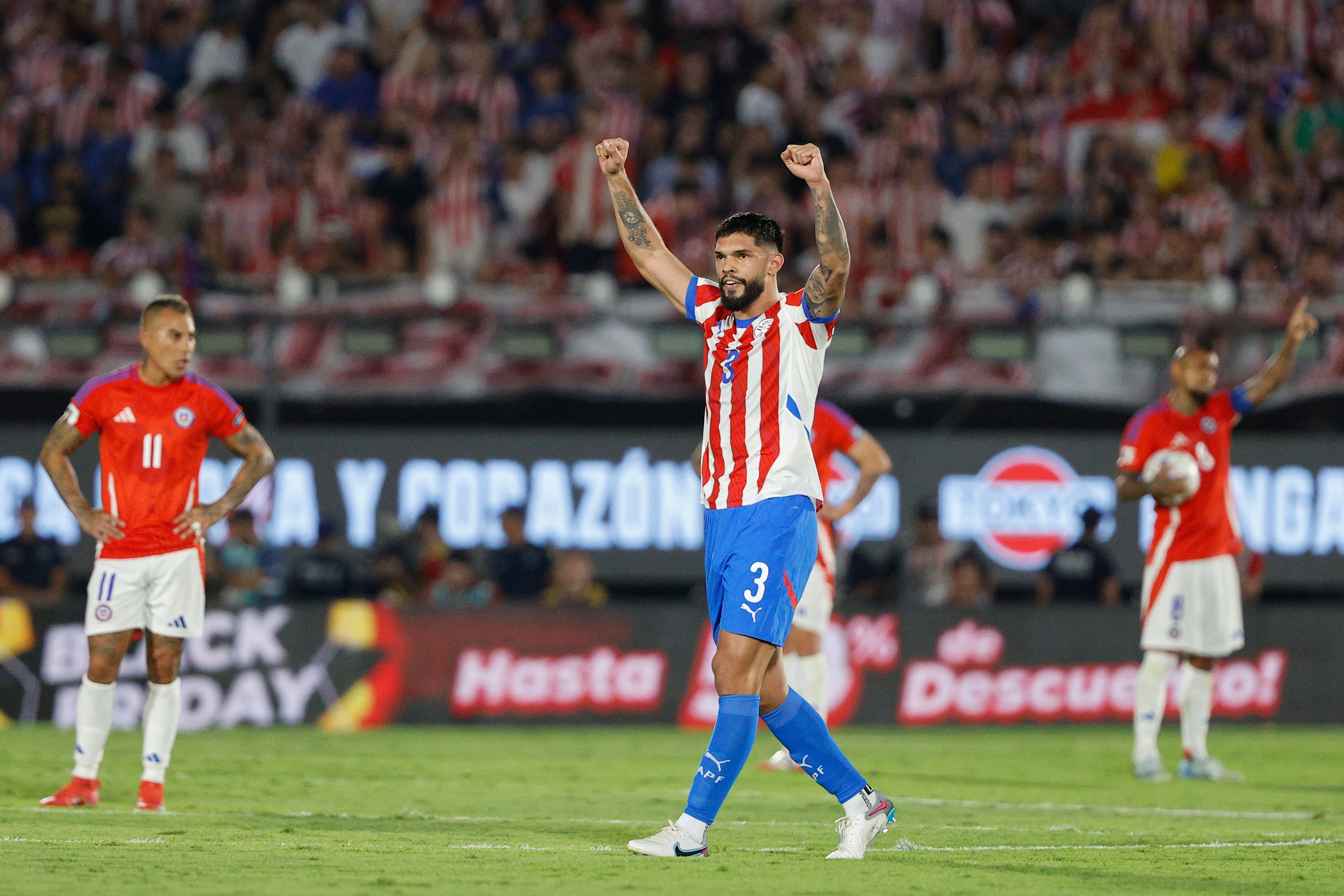 Paraguay venció a Chile. (Paraguay). EFE/ Juan Pablo Pino
