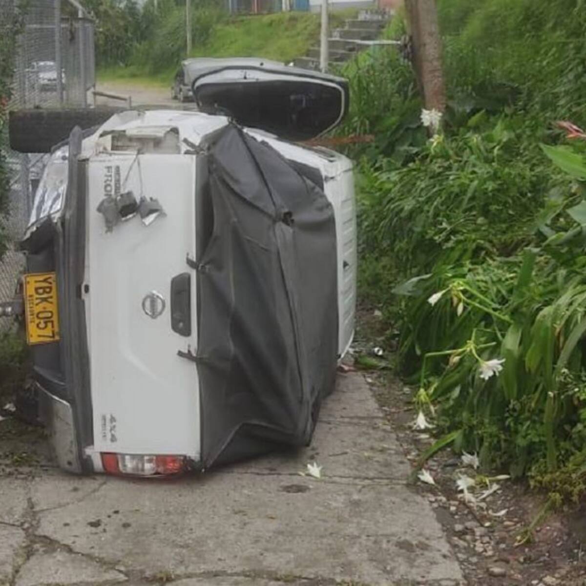 Dos personas resultaron heridas en un accidente en el sector de Alto Bonito