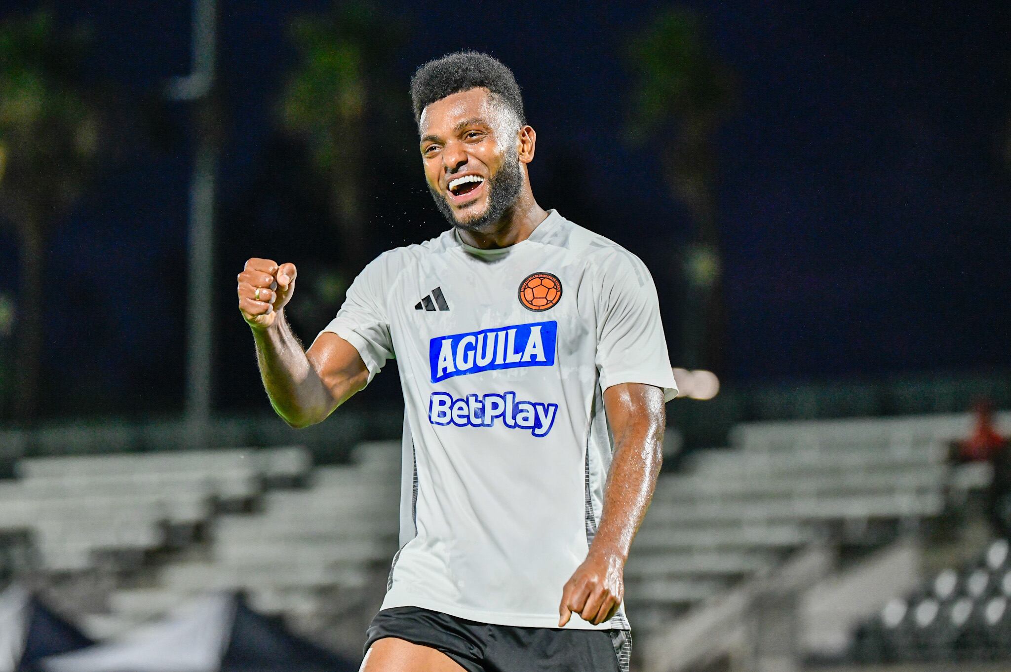 Miguel Ángel Borja en entrenamiento con la Selección Colombia / FCF
