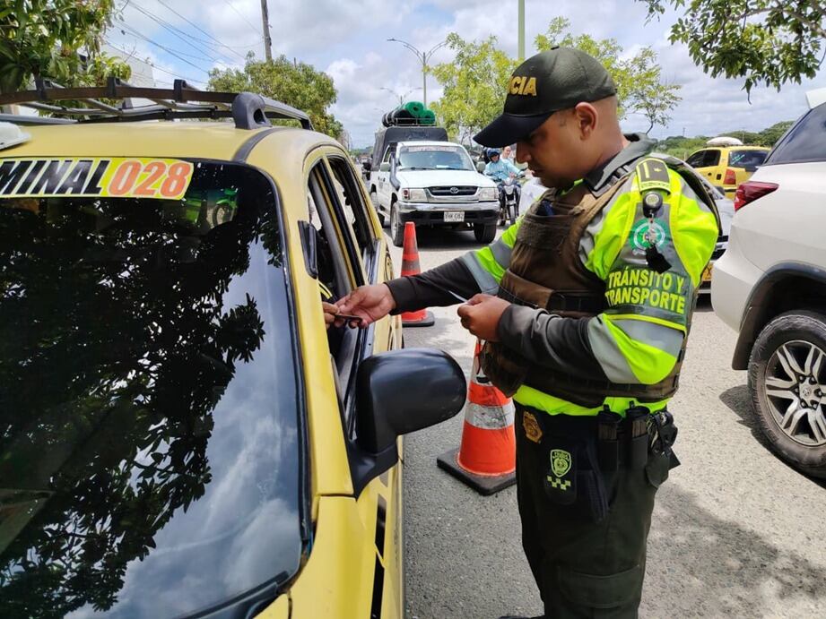 Operativos de la Policía Metropolitana en las calles de Montería.