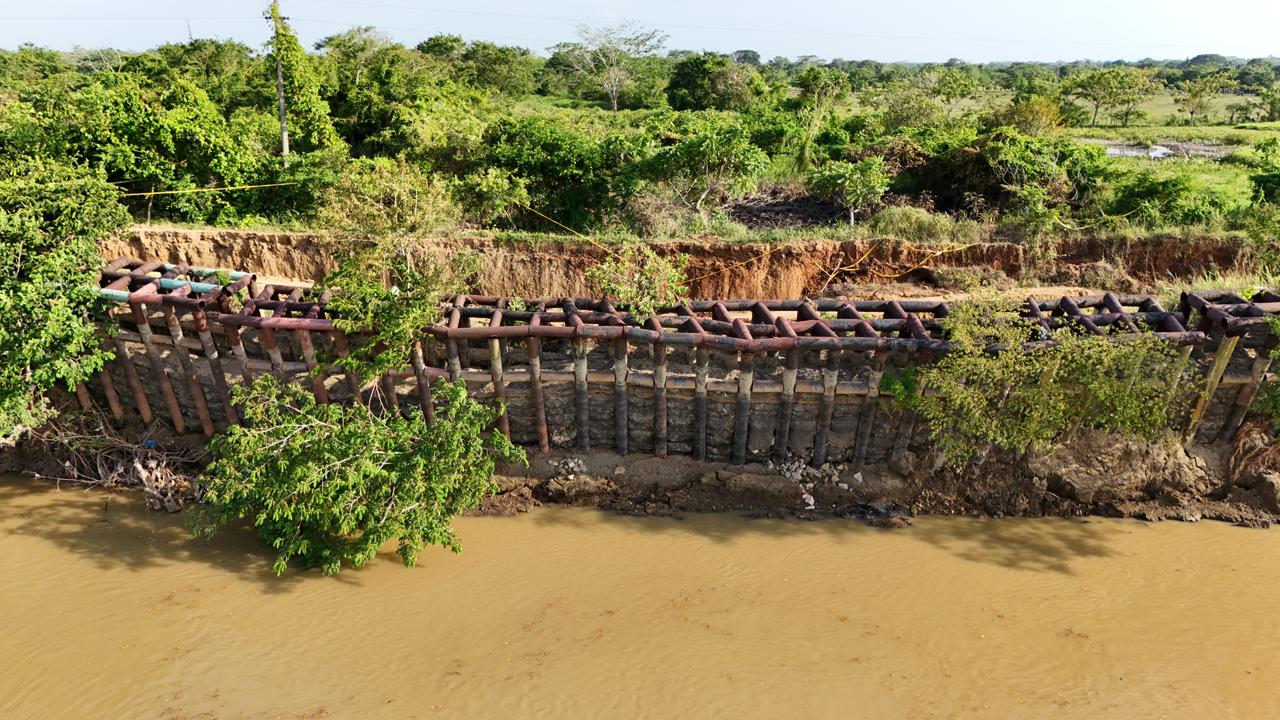 Construirán talud para mitigar riesgo de inundación en San Pelayo, Córdoba. Foto: prensa Alcaldía de San Pelayo.
