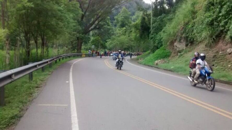 800 indígenas están ubicados en cercanías al municipio de Supía en sectores como El Palo y La Trina. Foto: Policía Nacional.