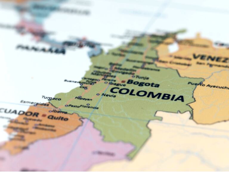Mapa de Colombia (Getty Images)