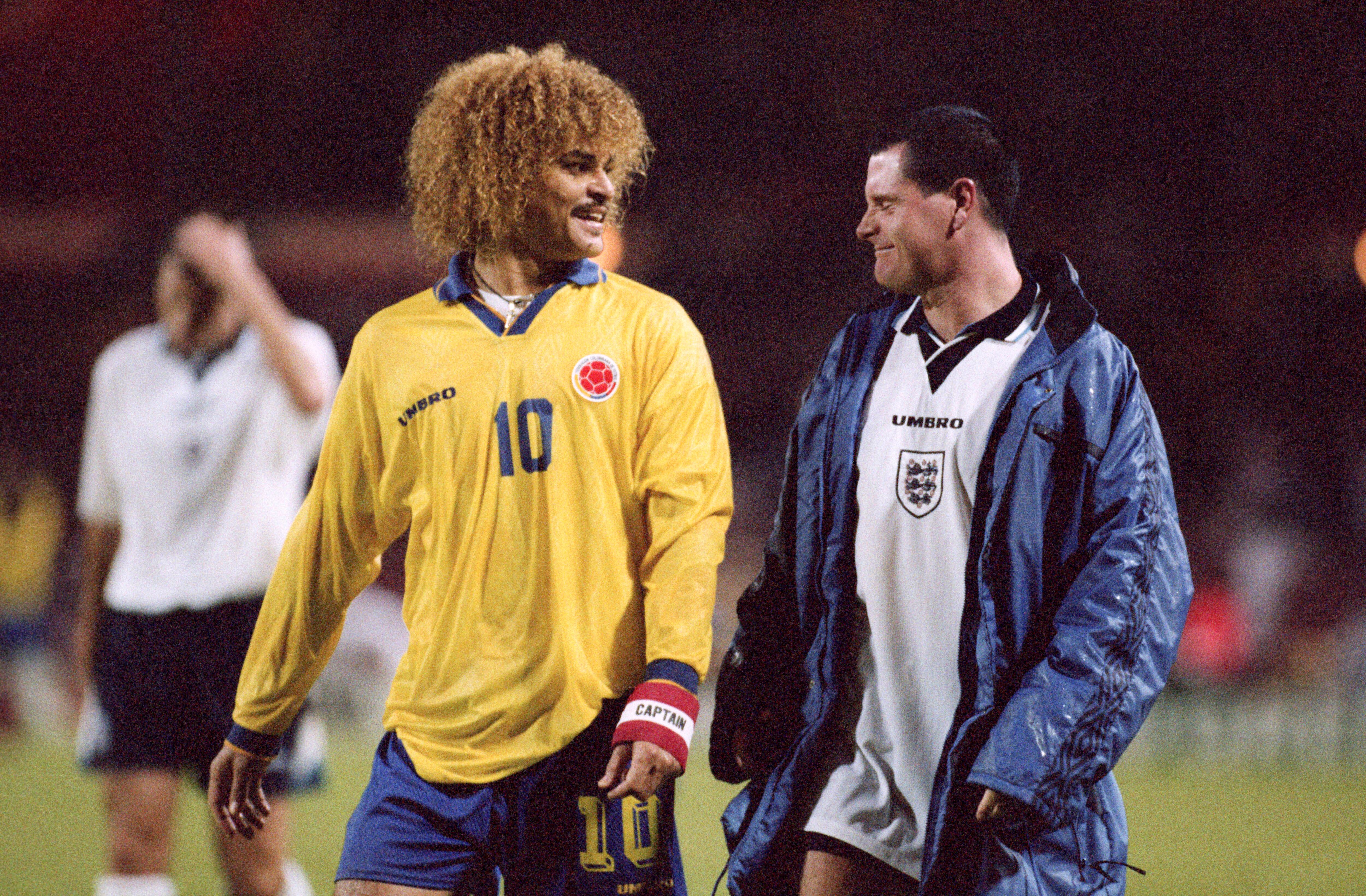 Colombia se enfrentó a Inglaterra en un partido amistoso disputado en 1995. (Photo by Mark Leech/Offside via Getty Images)