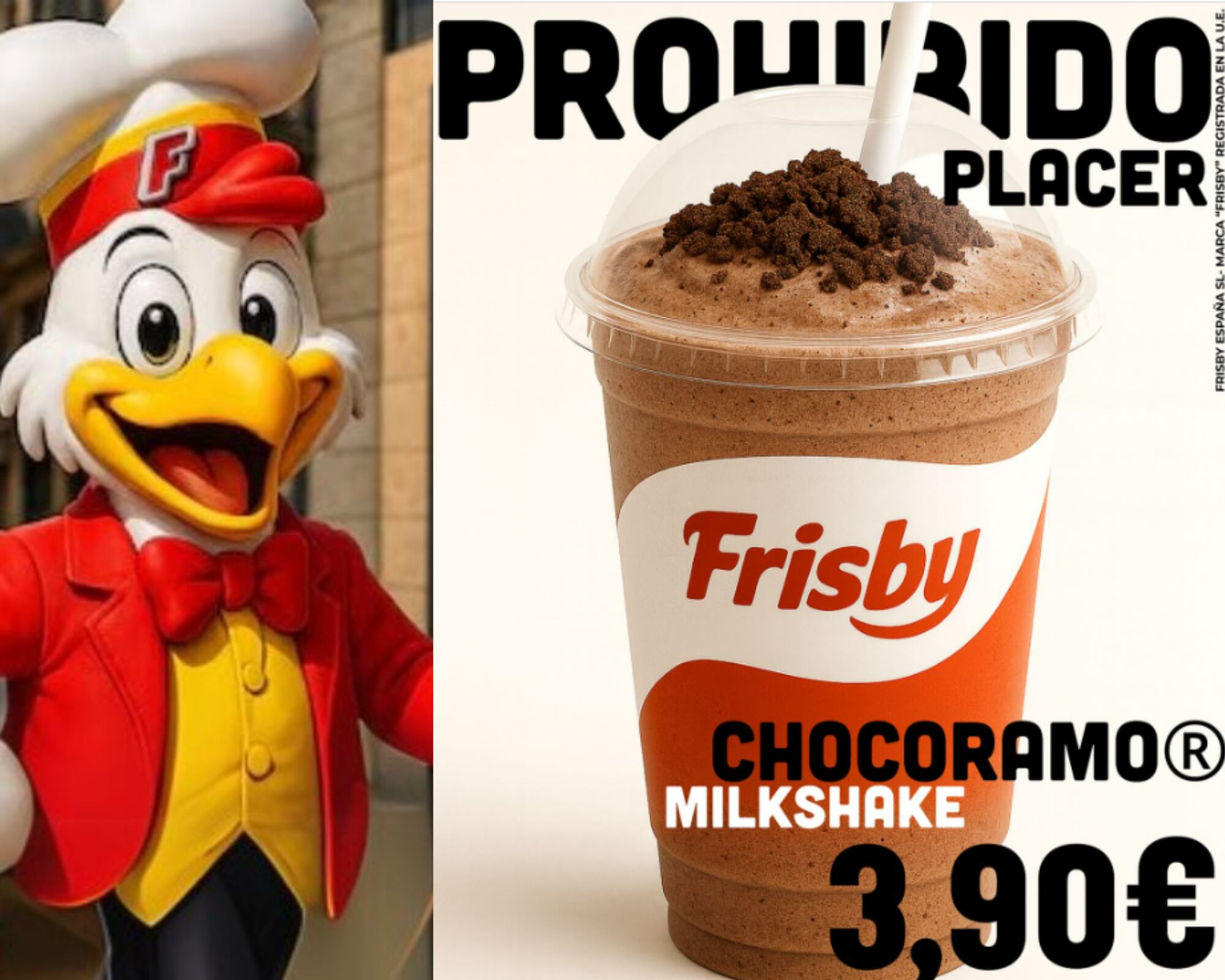 La empresa española explicó cuáles son los alcances de uso comercial de la marca Ramo en el “milkshake de Chocoramo” .
(Foto:   Cortesía Frisby España)