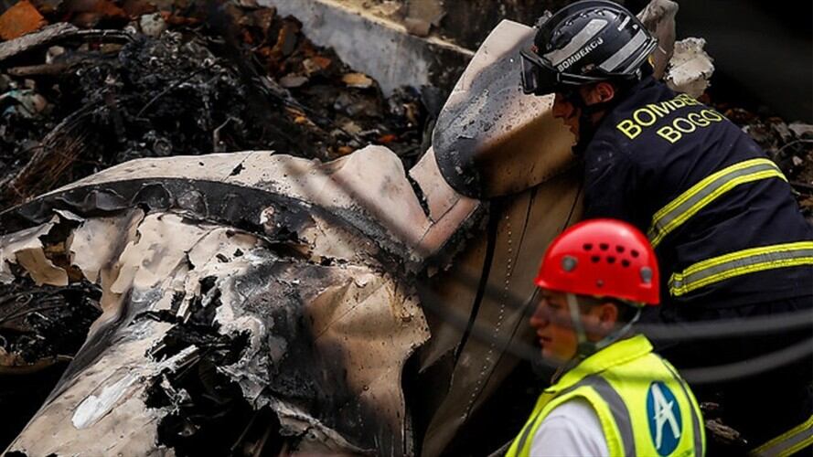 Accidente aéreo. Foto: Colprensa