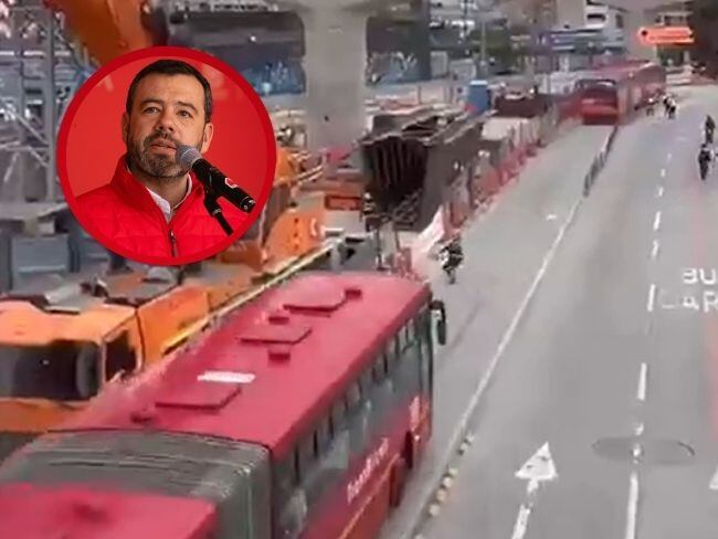“Ya fue despedido”, Galán sobre trabajador del Metro que lanzó piedras a TransMilenio
