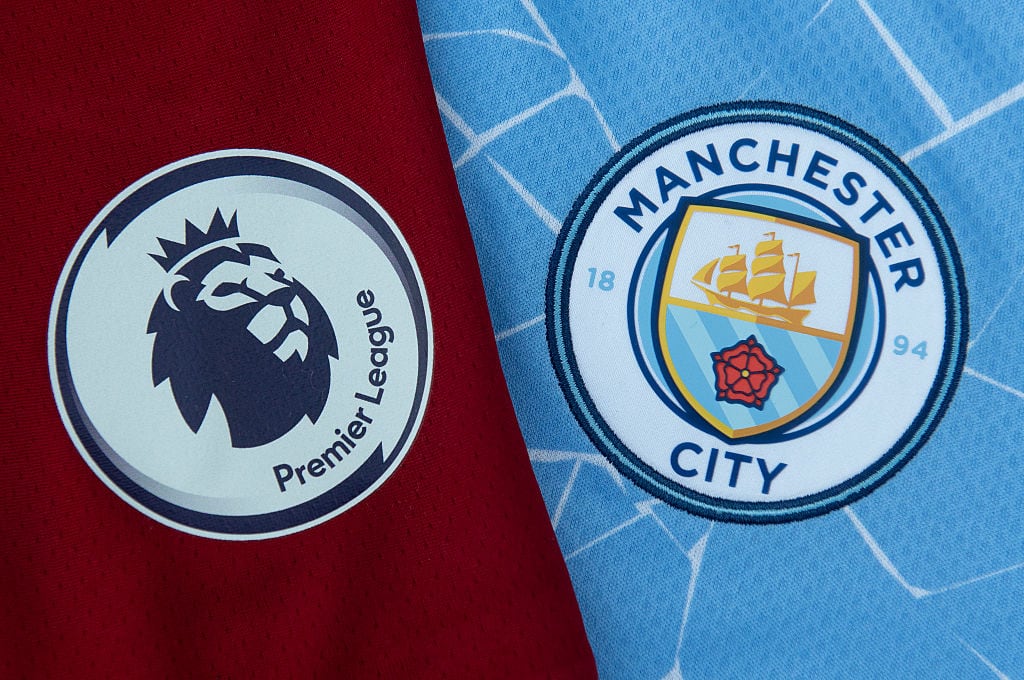 Logo de la Premier League y el Manchester City / Getty Images