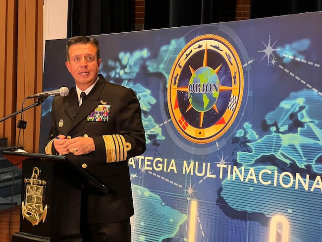Almirante Francisco Cubides, comandante de la Armada de Colombia.