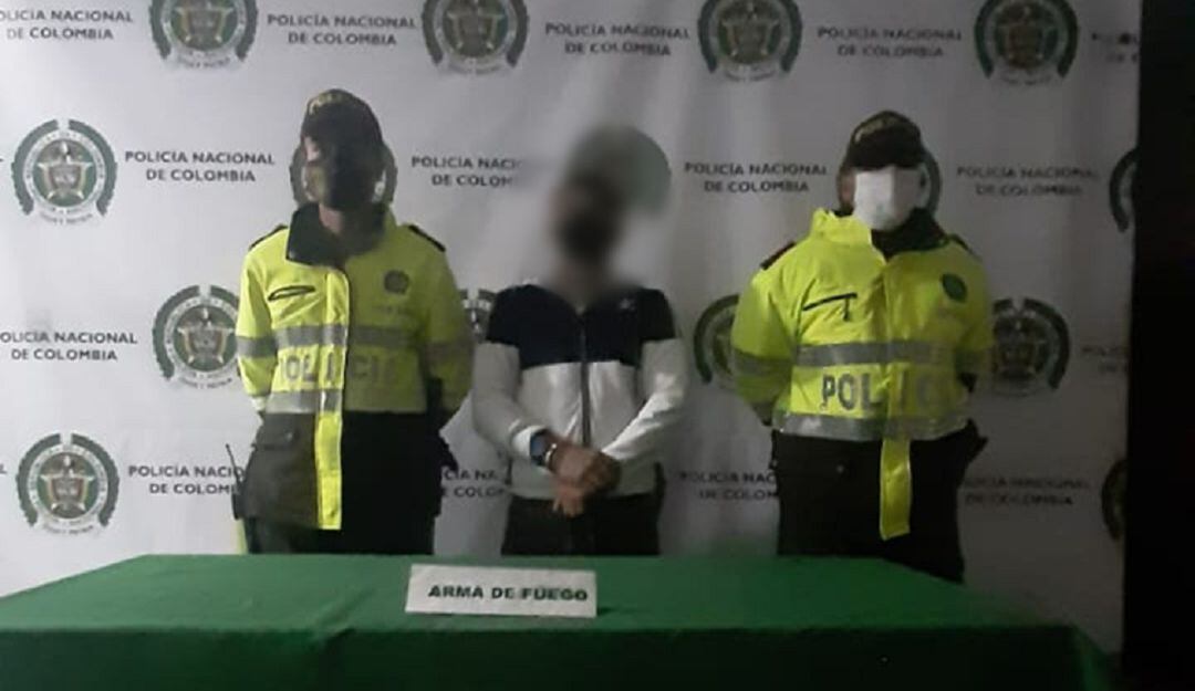 Capturado por porte ilegal de armas de fuego