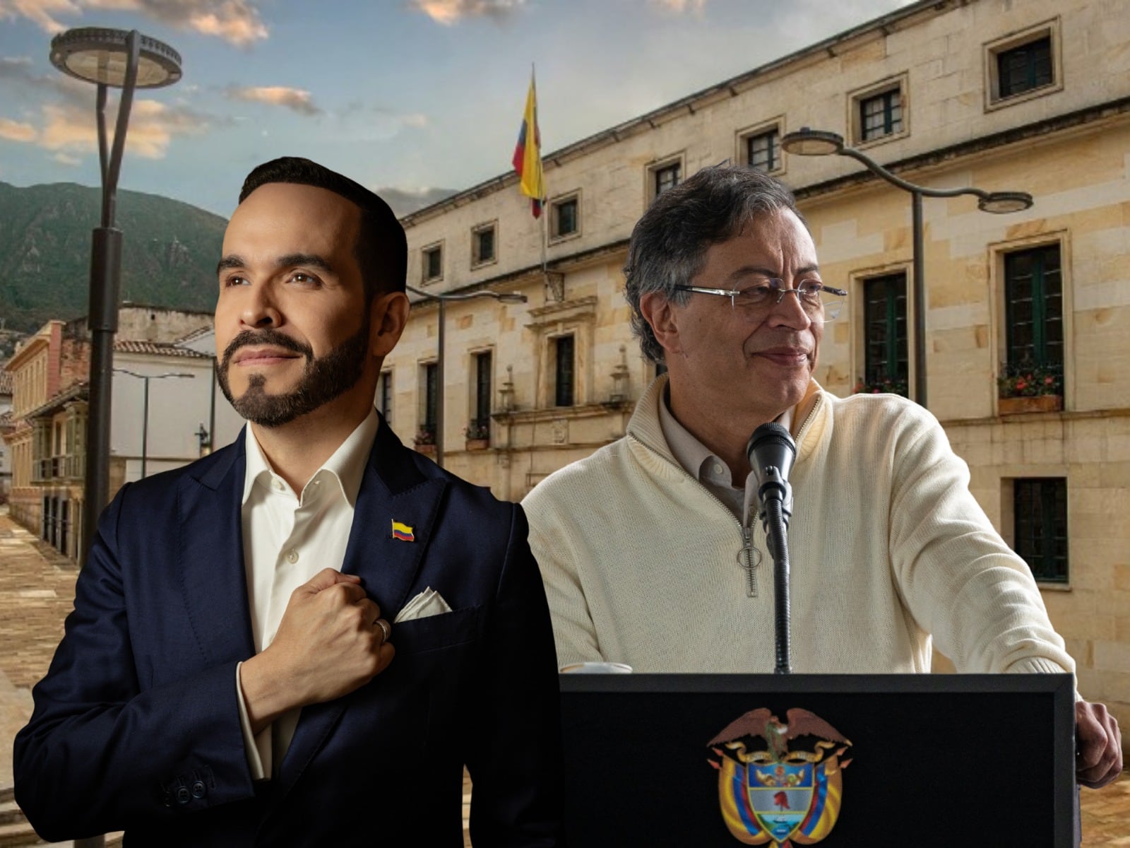 Abelardo de la Espriella y Gustavo Petro. Fotos: suministrada.