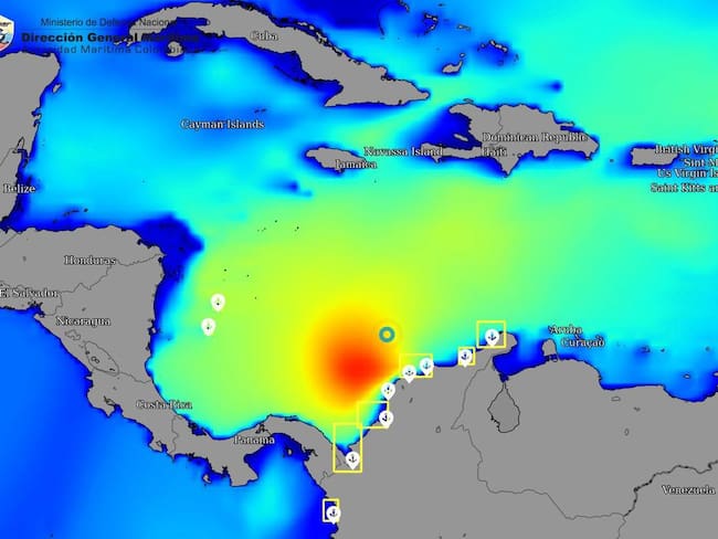 Fuertes vientos y aumento en la altura de las olas registrará el Mar Caribe