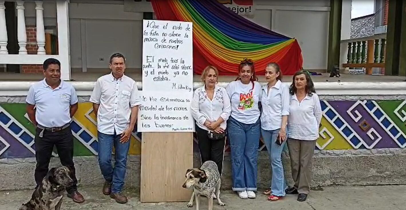 Plantón Ituango. foto cortesía para Caracol Radio