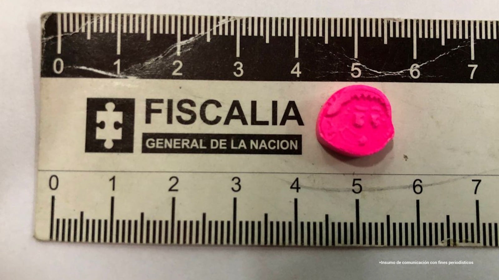 Anfetaminas talladas en forma de caricatura para atraer a menores de edad. Foto: Fiscalía.