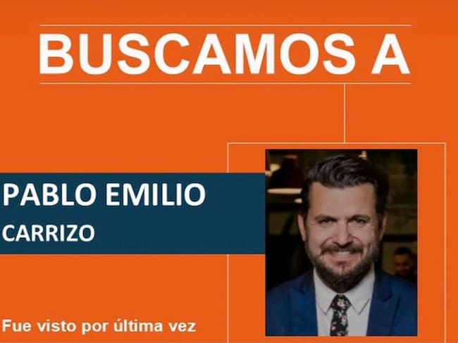 Pablo Emilio Carrizo, argentino desaparecido en Medellín