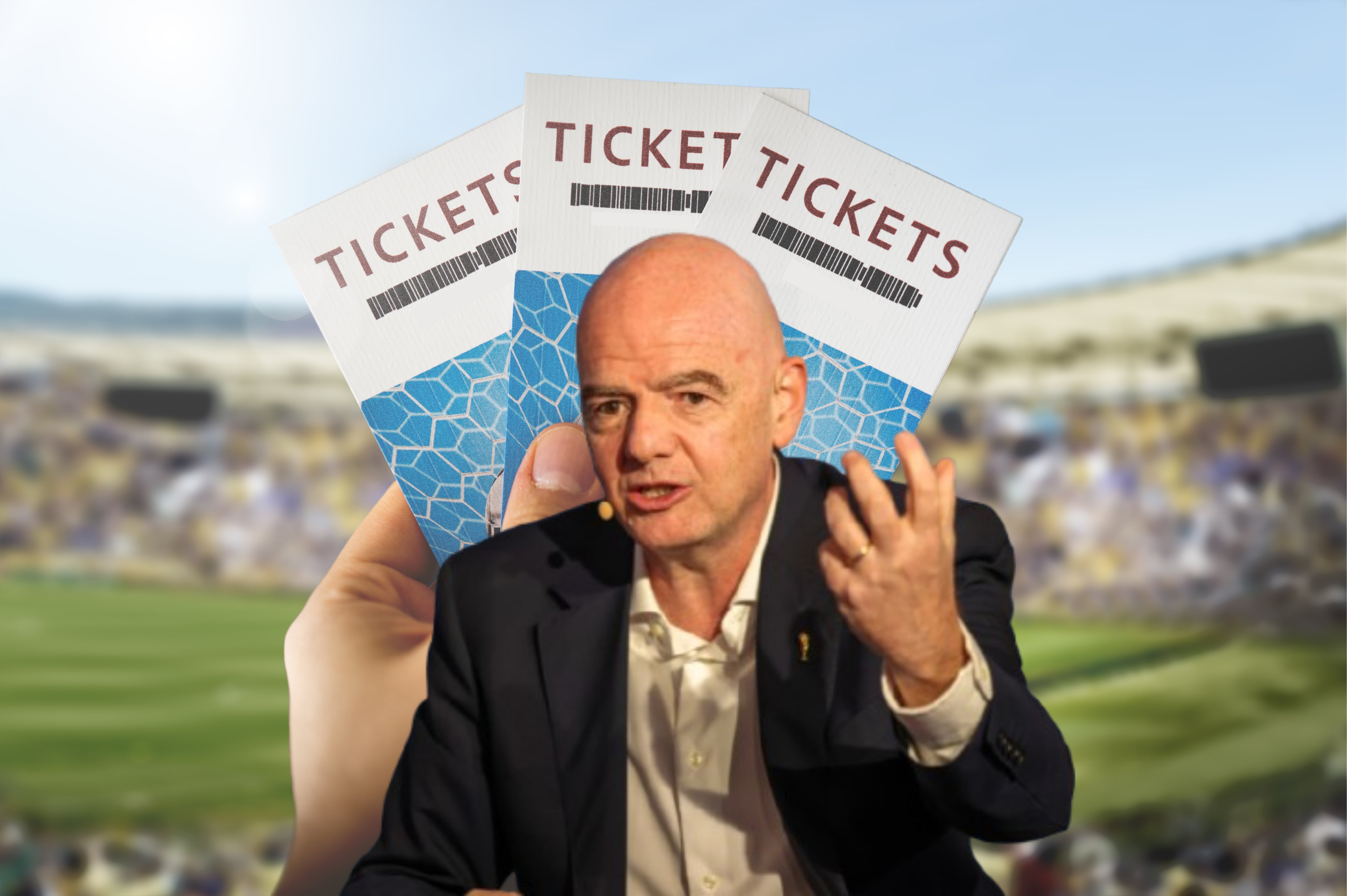 Imagen de referencia. Boletas Futbol - Gianni Infantino: Getty Images.