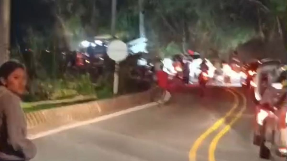 Piques ilegales fuera de control en Cali: dos jóvenes gravemente heridos en el km 18