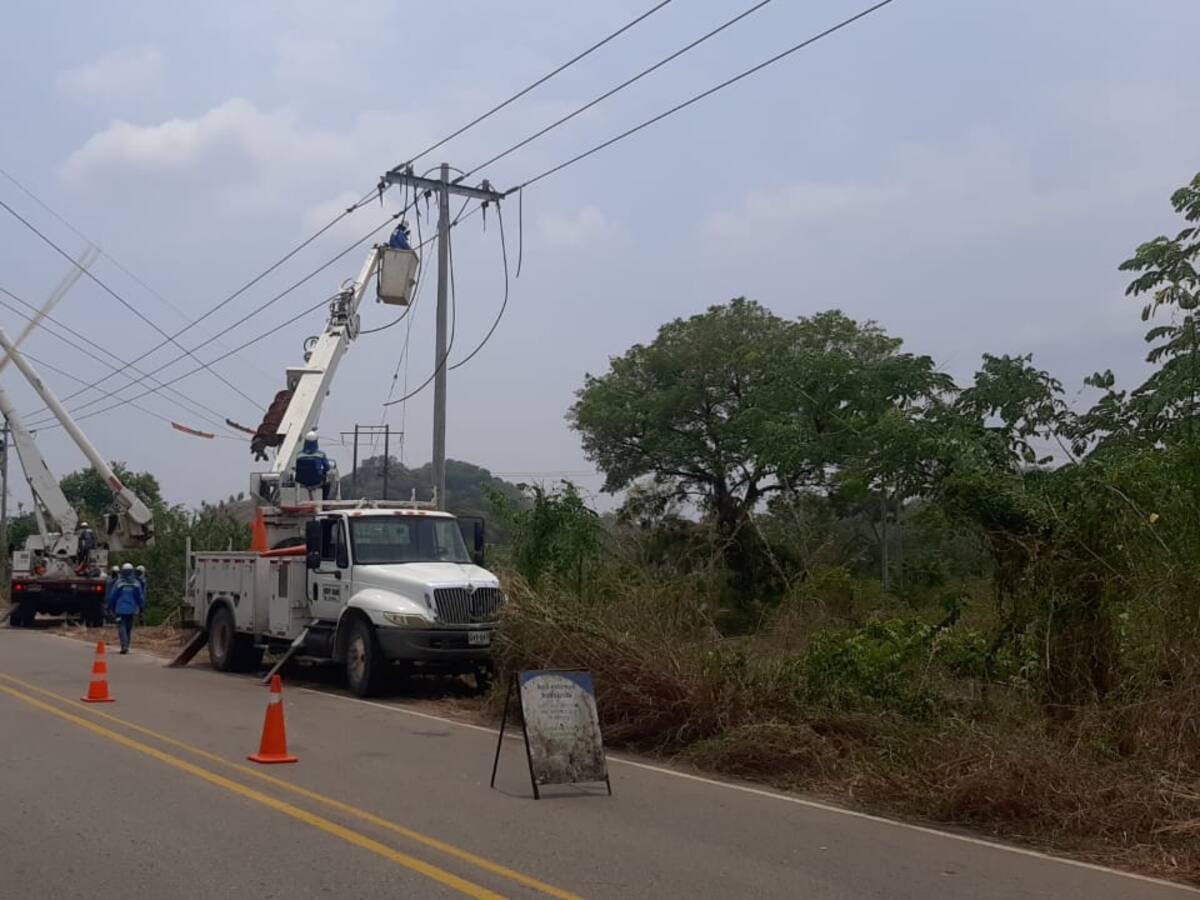 Cuatro municipios del sur de Bolívar presentan problemas del servicio de energía