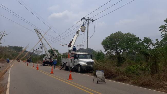 Cuatro municipios del sur de Bolívar presentan problemas del servicio de energía