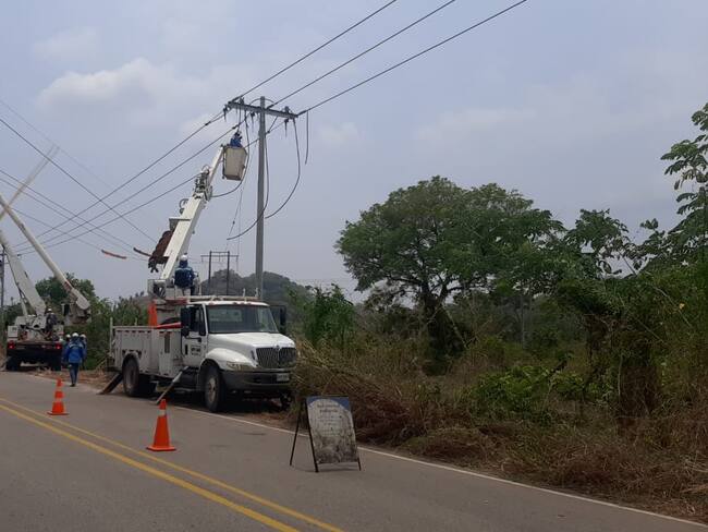 Cuatro municipios del sur de Bolívar presentan problemas del servicio de energía
