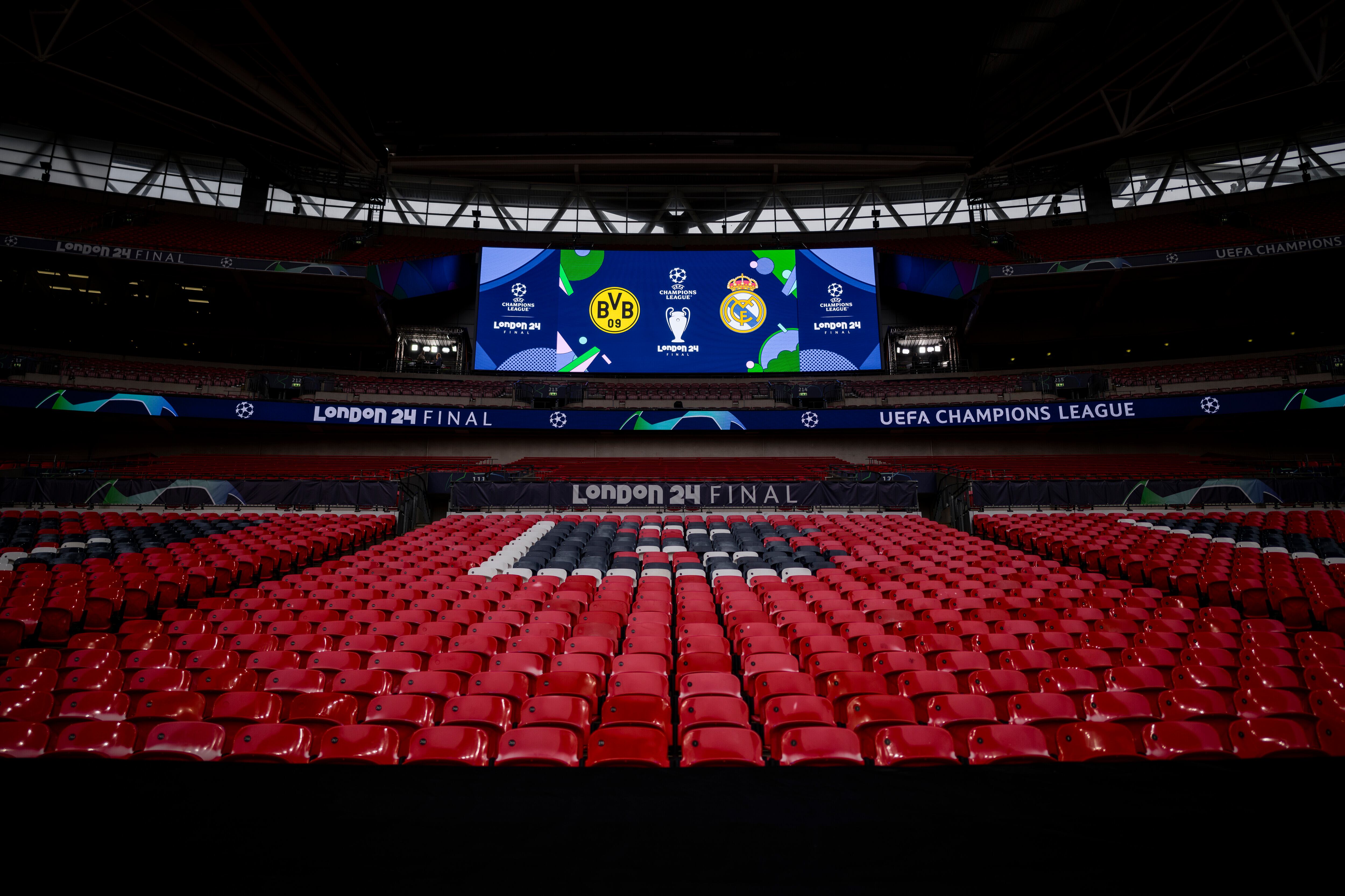 Wembley en la previa de la final de la Champions League entre Real Madrid v Borussia Dortmund