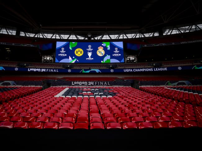 Wembley en la previa de la final de la Champions League entre Real Madrid v Borussia Dortmund