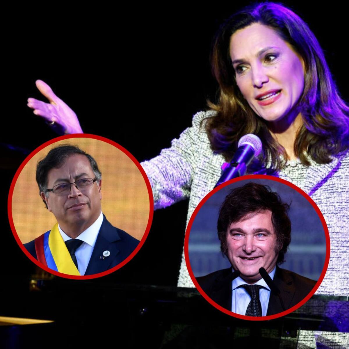 Embajada de Colombia responde a María Elvira Salazar por apoyar insultos de Milei a Petro