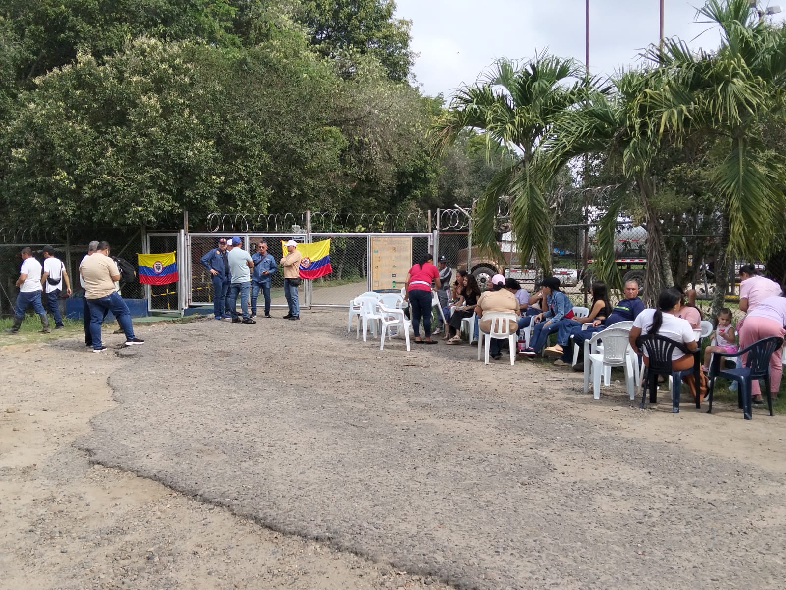 Protesta en el Campo Río Zulia, zona rural de Cúcuta. / Foto: Cortesía.