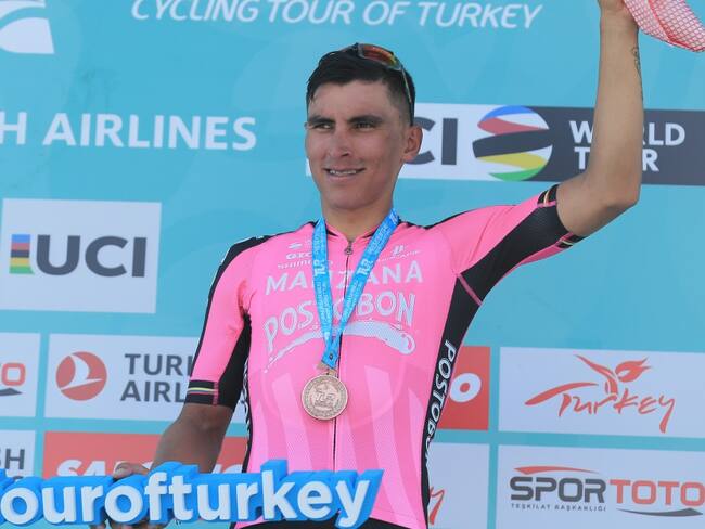 Jhonatan Restrepo es tercero en la general del Tour de Turquía