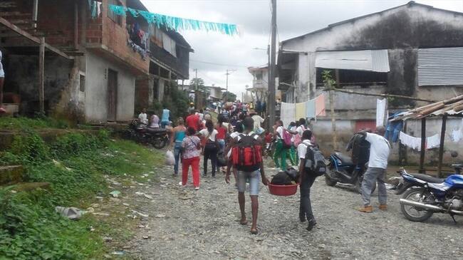 Desplazados en Colombia. Foto: Colprensa