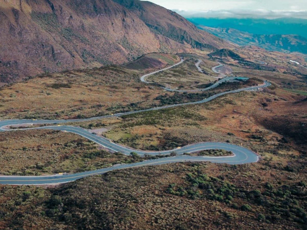 ¿Cuál es la carretera más alta en Colombia? Está a 3.860 metros sobre el nivel del mar