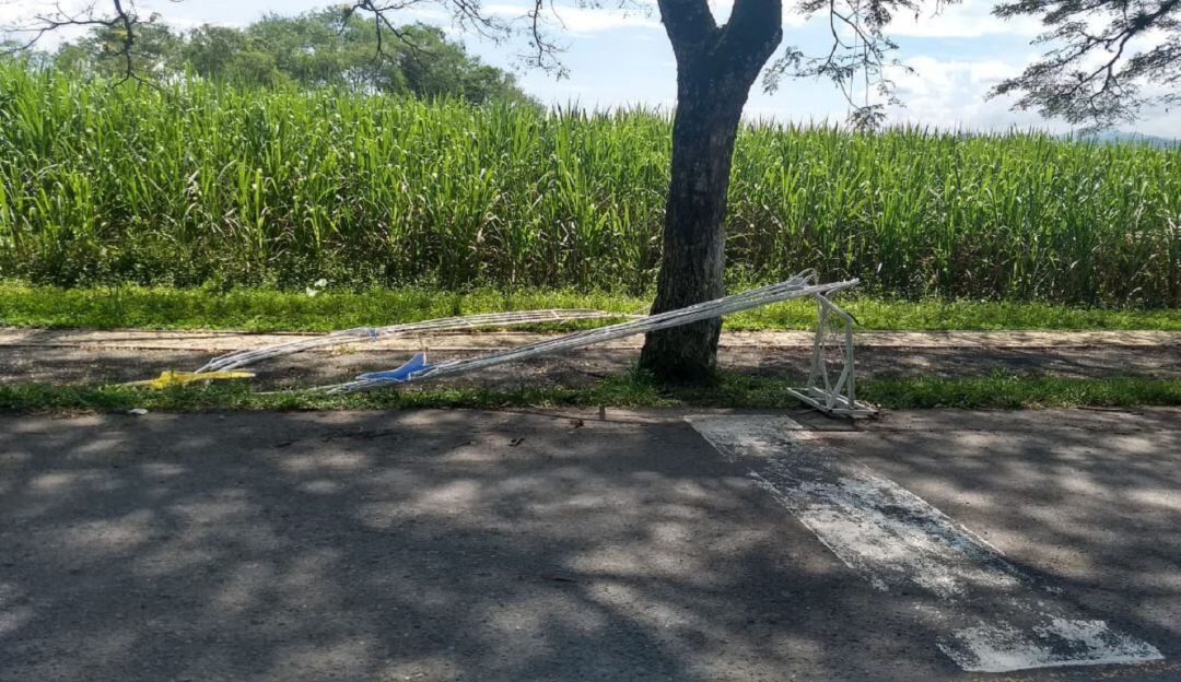 Daños en el alumbrado navideño