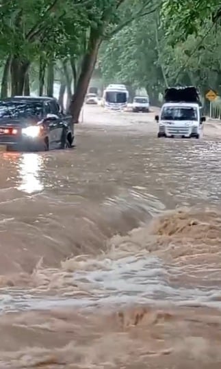Emergencia en la vía que de Cúcuta conduce a Puerto Santander. / Foto: Cortesía.