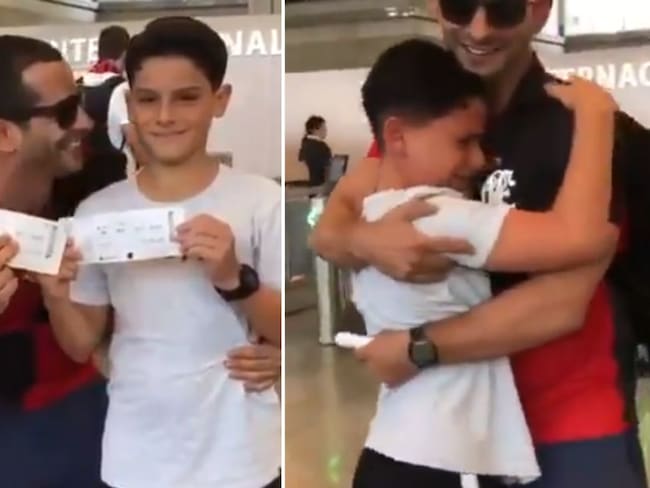 Pura pasión: Padre sorprendió a su hijo con un tiquete para el Mundial