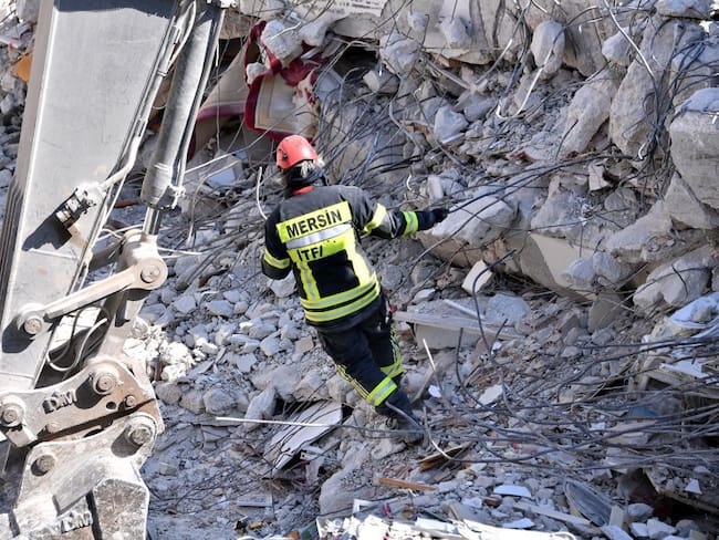 Terremotos Turquía 2023. Foto: Fire Department of Mersin Province / Handout/Anadolu Agency via Getty Images.