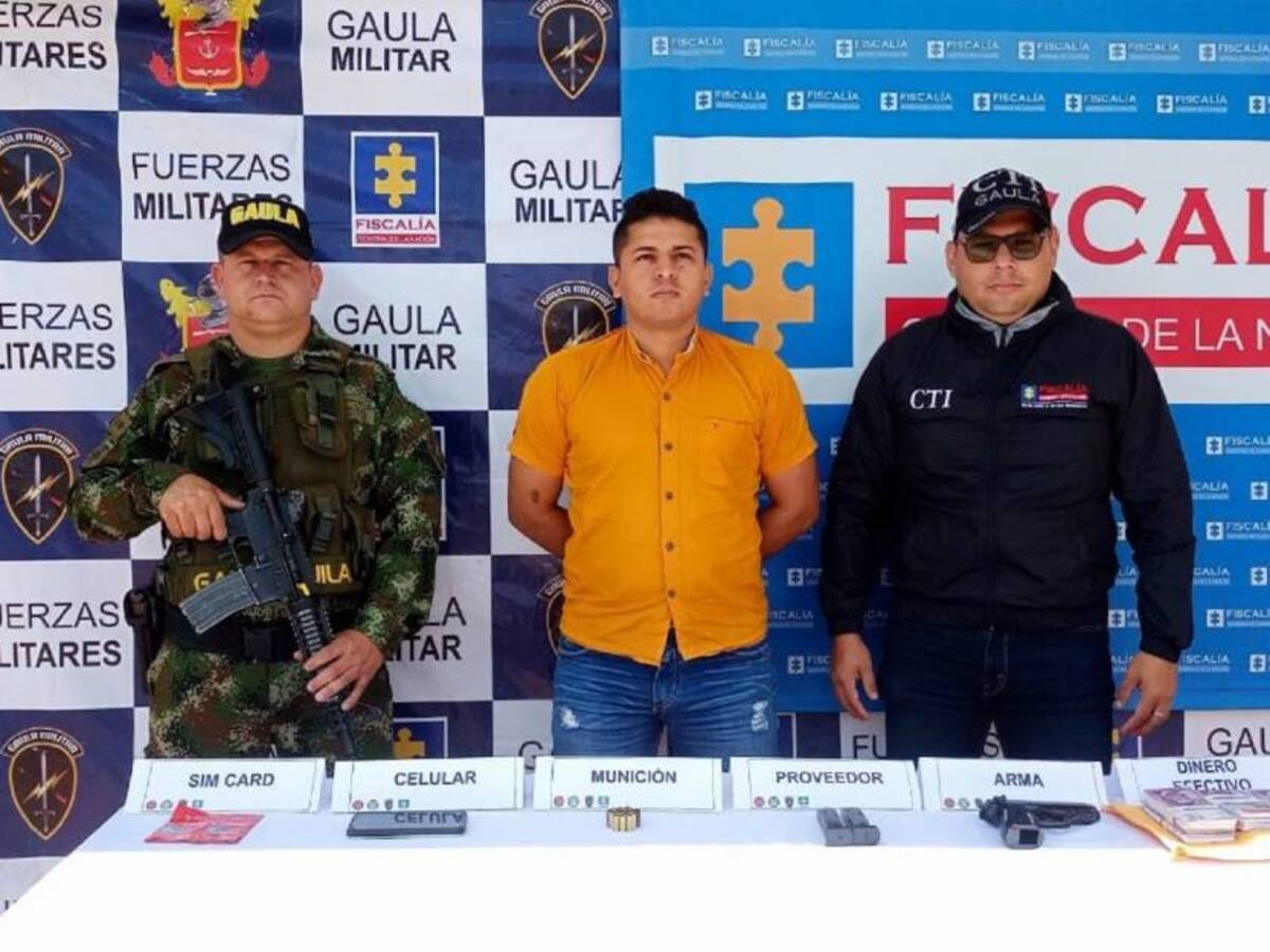 Extorsionista fue capturado en flagrancia en el Huila