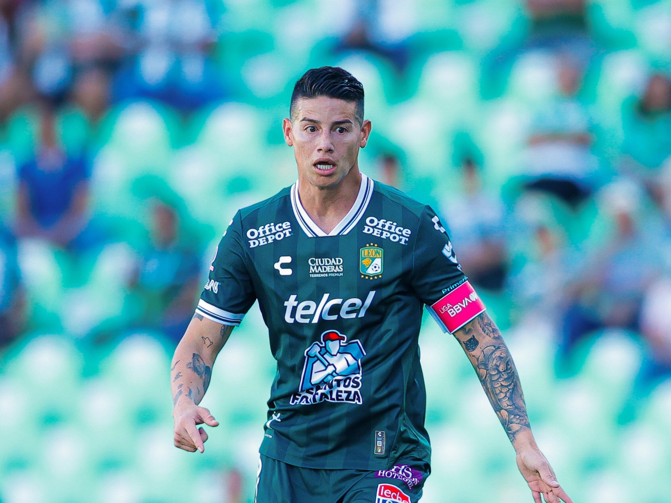 James Rodríguez, volante colombiano de León. (Photo by Yair Gonzalez/Jam Media/Getty Images)