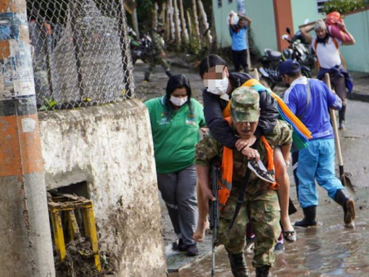 Niña desaparece tras el desbordamiento de una quebrada al norte de Nariño